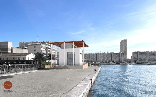 Une Vue Panoramique de la Nouvelle Capitainerie du Port de Toulon.